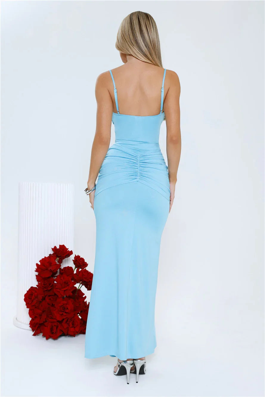 Vibe Magnet Maxi Dress Blue