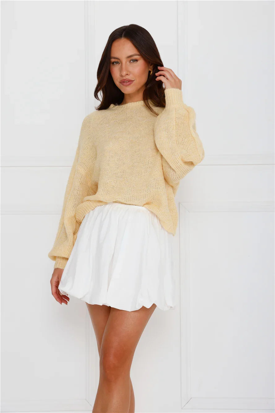 Sweater Weather Knit Yellow